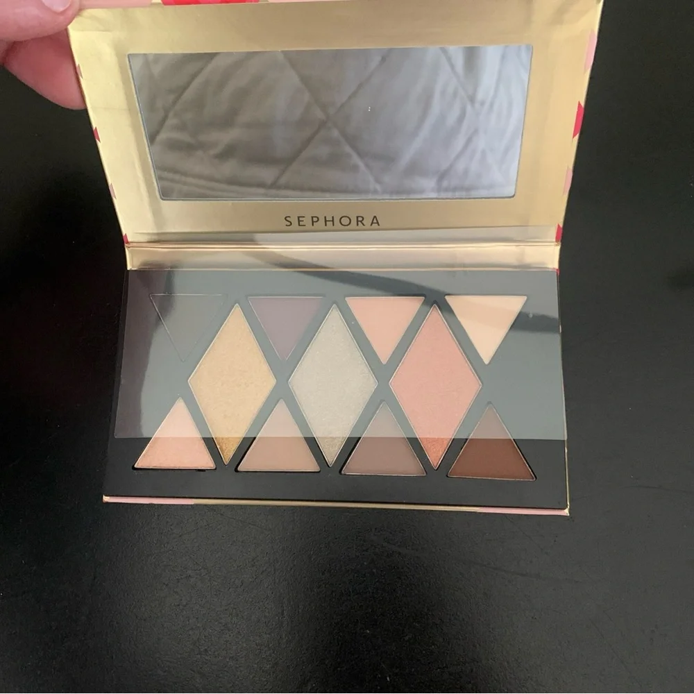 Sephora Matte Metallic Eye Shadow Palette 11 Shades Limited Edition WARM NEUTRAL